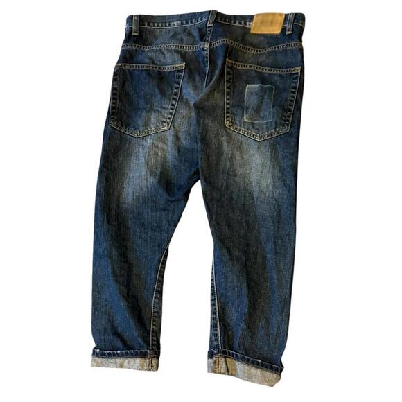 Zara Woman Premium Collection Aged Denim Boyfriend Jeans 26/27 - Picture 2 of 7